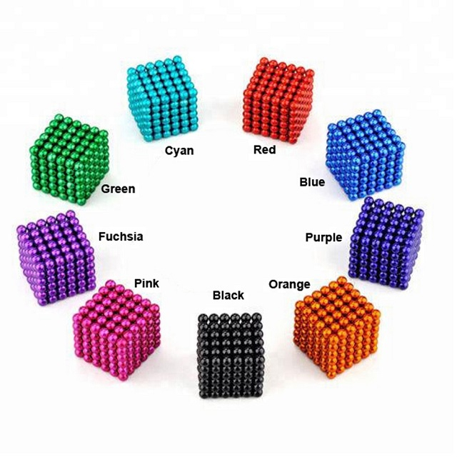 Renkli 216 Parça D5mm Neocube Top