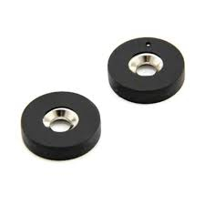 Çap 66mm Kauçuk kaplama ndfeb Mıknatıs tutucu Vida delikli 